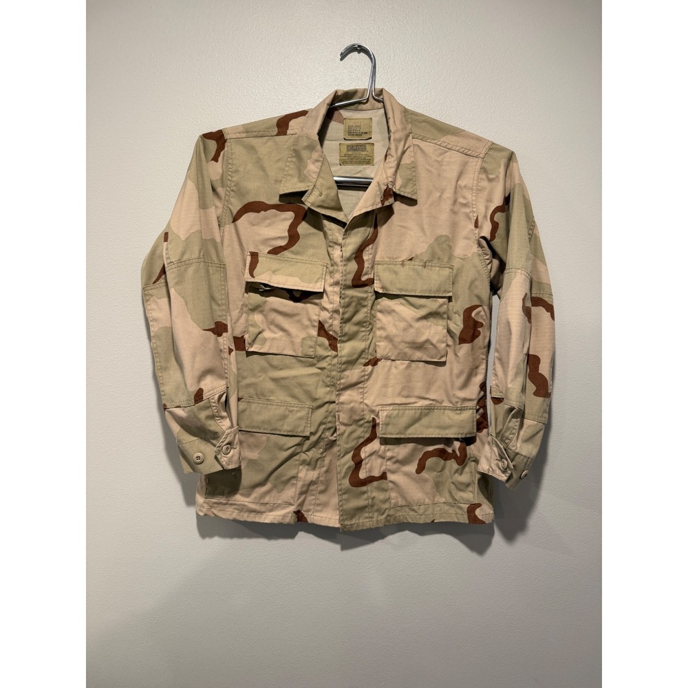 US Military Desert Camo BDU Combat Coat Jacket Medium‎ Regular Ripstop
